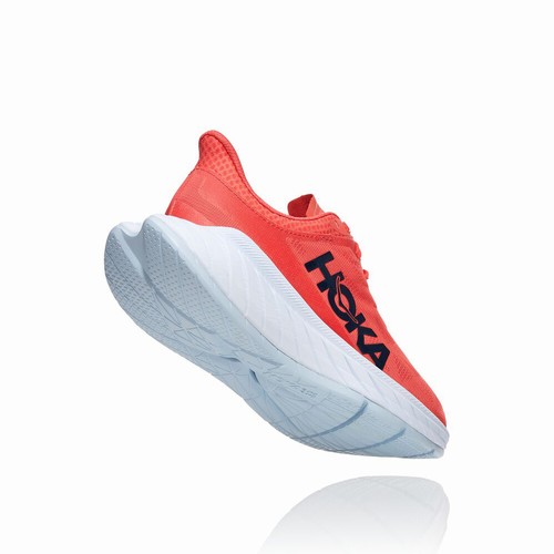 Hoka One One CARBON X 2 Road Running Shoes For Women India Red IN-2346